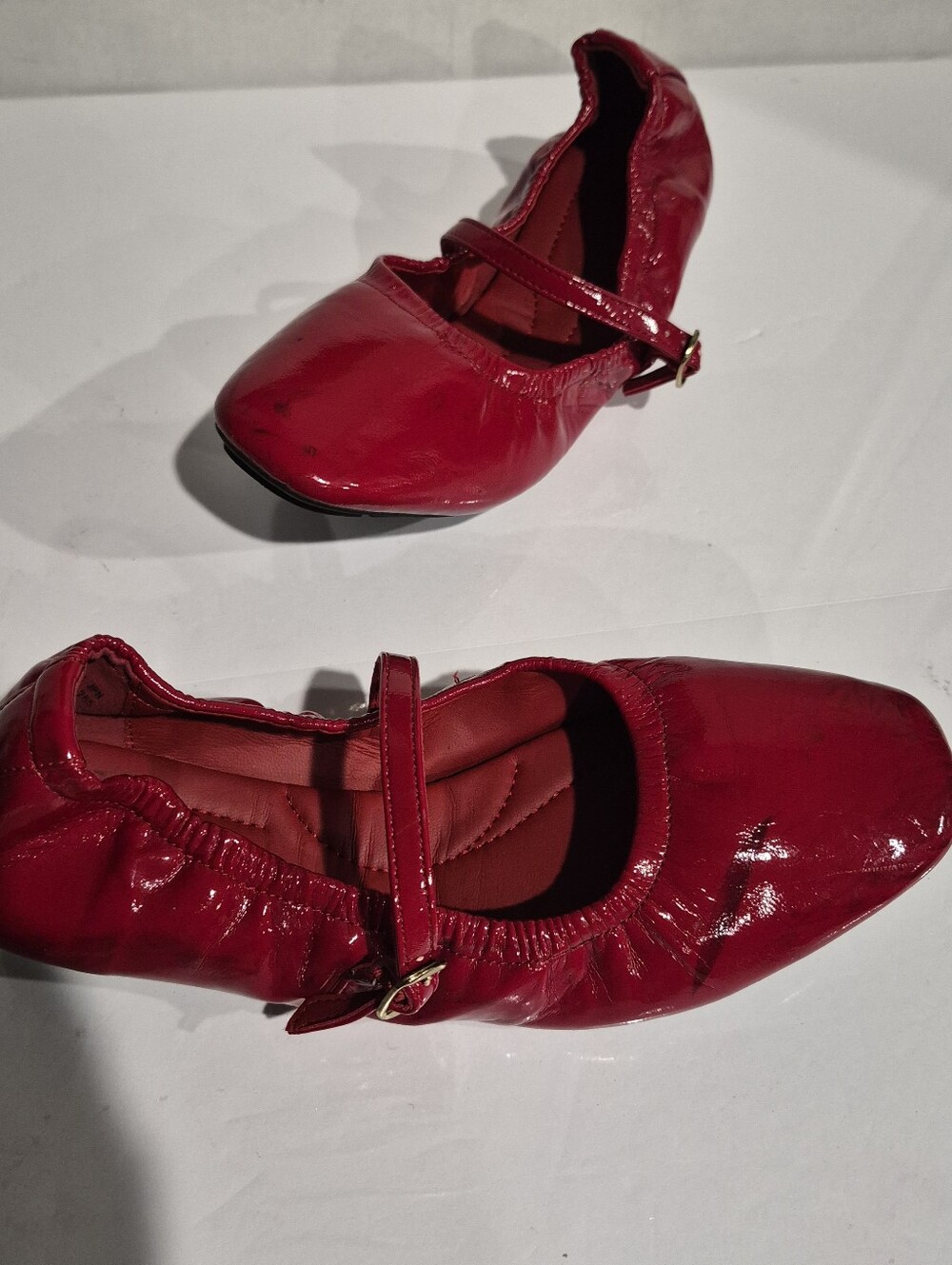 DREAM PAIRS Non-Slip Bendable Red Patent Mary Jane Ballet Flats - Women Sz 9.5